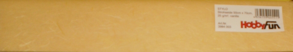 Strohseide  - 50 x 70 cm - vanille